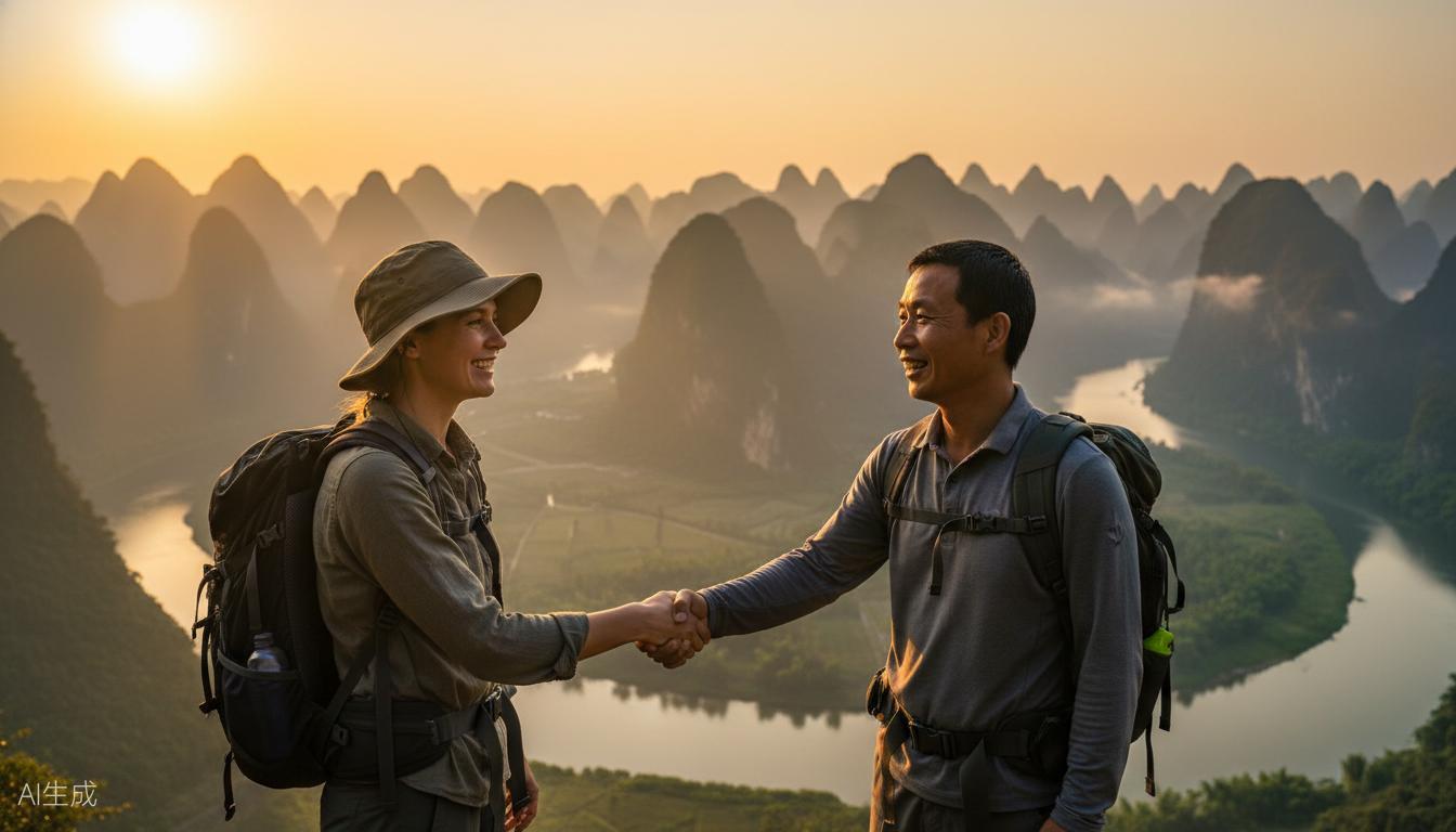 Traveler and local guide connection
